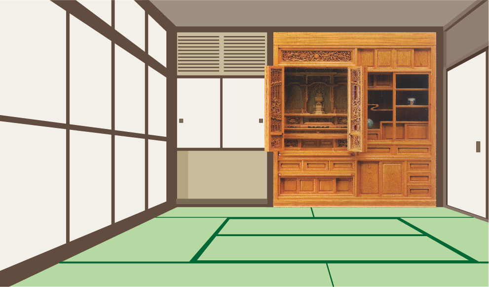 関東型はめ込み仏壇イメージ
