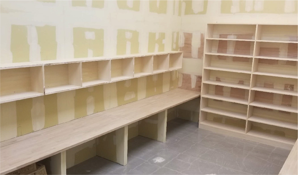 オーダー家具施工の様子
